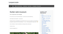 Desktop Screenshot of lacquercracks.dk